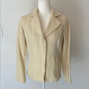 Express Cream Women's Wool Blend Blazer/Jacket